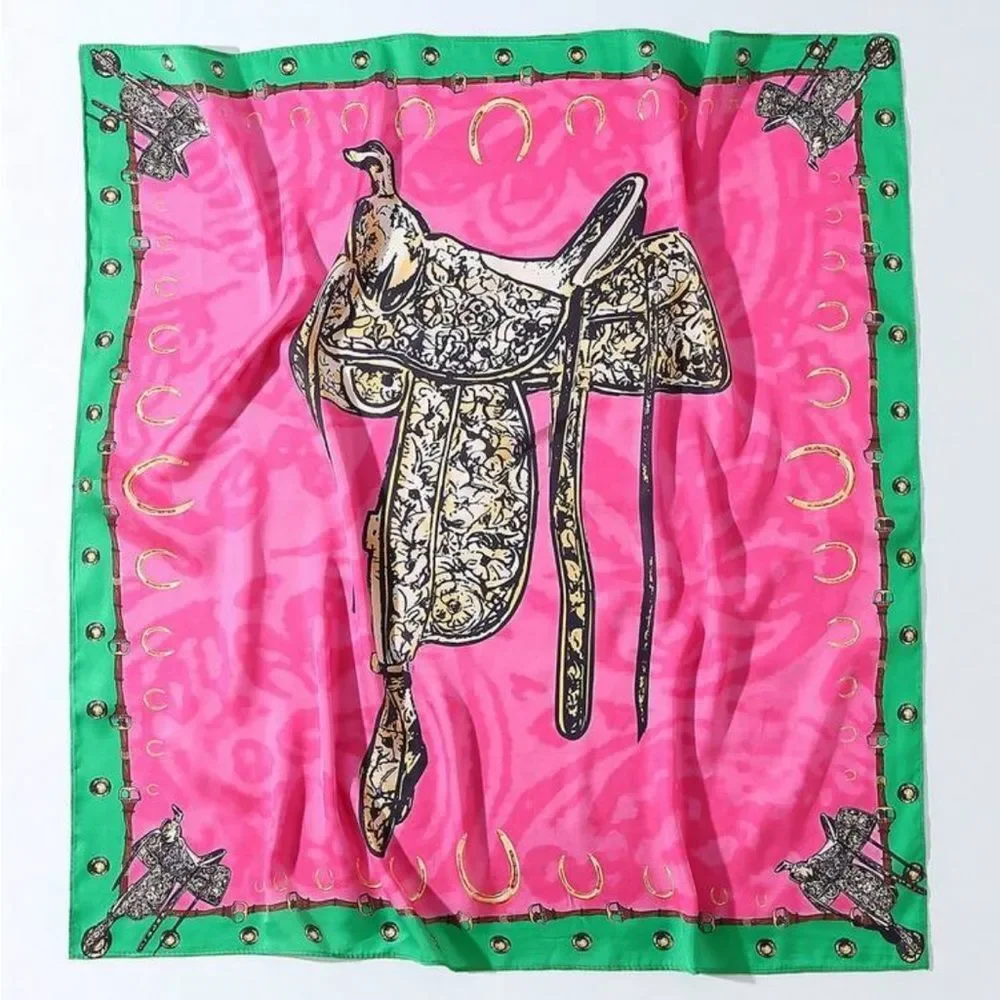 Bold Pink Scarf N1344